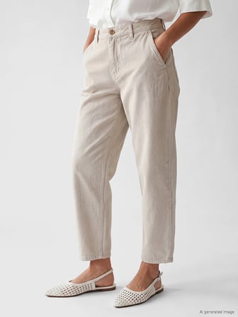 LCW Jeans Gri Balloon Fit Kadın Jean Pantolon