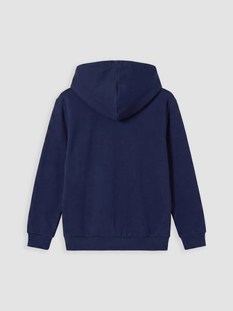 LCW Kids Lacivert Kapüşonlu Erkek Çocuk Fermuarlı Sweatshirt