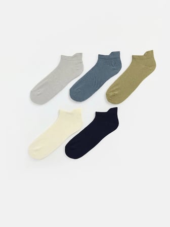 LCW ACCESSORIES Karışık Desenli Erkek Patik Çorap 5'li