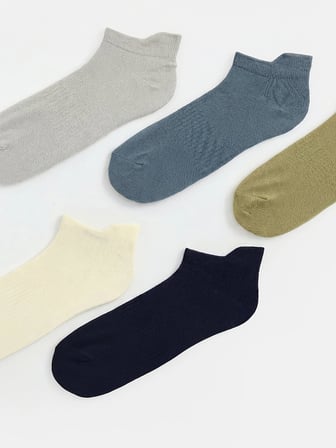 LCW ACCESSORIES Karışık Desenli Erkek Patik Çorap 5'li