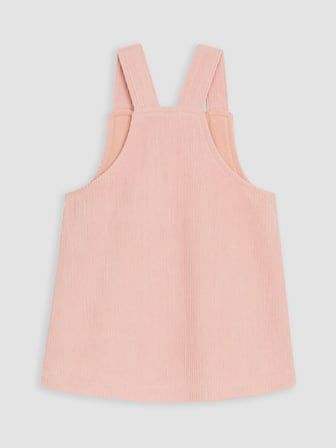 LCW baby Pembe Kız Bebek Kadife Salopet Takım