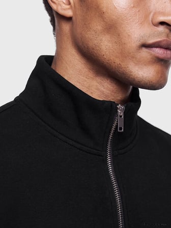 LCW Vision Siyah Dik Yaka Erkek Sweatshirt