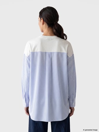LCW EVERYDAY Beyaz Soft Touch Oversize Kadın Sweatshirt Tunik