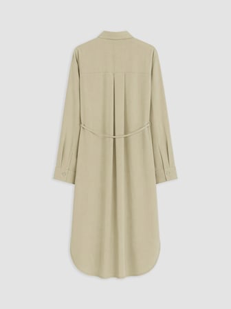 LCW EVERYDAY Haki Oversize Modal Karışımlı Kadın Gömlek Tunik
