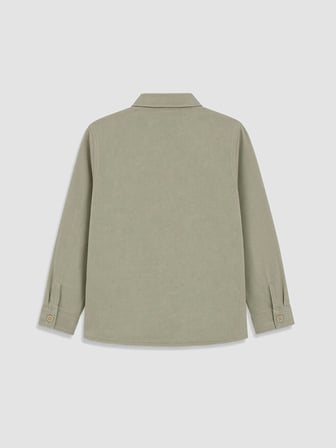 LCW Kids Yeşil Gabardin Erkek Çocuk Gömlek
