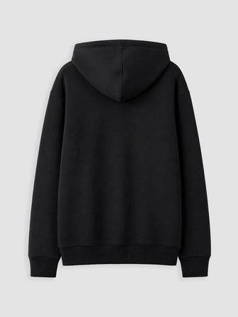 LCW Kids Siyah Kapüşonlu Kalın Kız Çocuk Fermuarlı Sweatshirt
