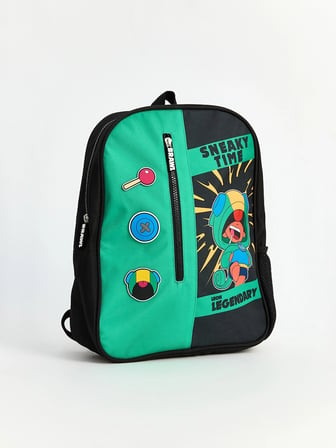 LCW ACCESSORIES Siyah Brawl Stars Baskılı Erkek Çocuk Sırt Çantası