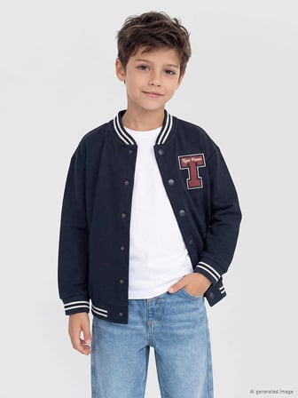 LCW Kids Lacivert Kolej Yaka Erkek Çocuk Hırka