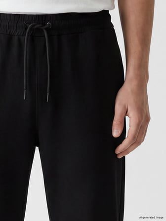 XSIDE Siyah Regular Fit Erkek Eşofman Altı