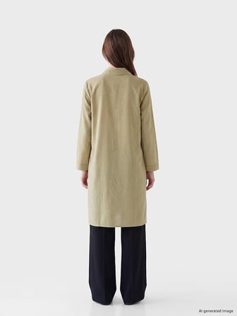 LCW Modest Yeşil Kadın Gömlek Tunik