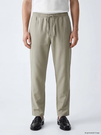 XSIDE Gri Relax Fit Erkek Pantolon