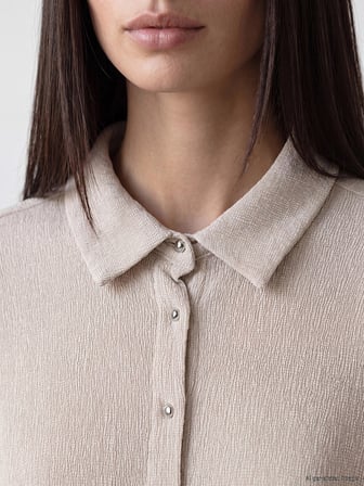 LCW EVERYDAY Gri Modal Karışımlı Oversize Kadın Gömlek Tunik