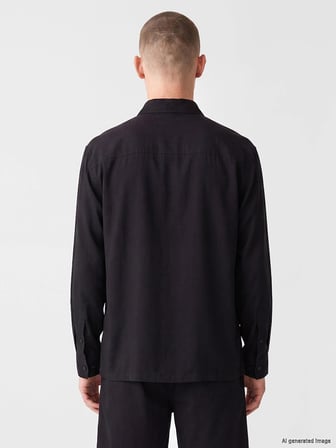 XSIDE Siyah Regular Fit Erkek Gömlek
