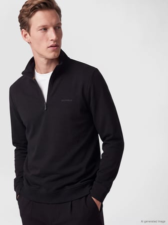 SOUTHBLUE Lacivert Dik Yaka Erkek Sweatshirt