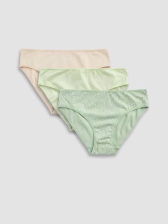 LCW DREAM Yeşil Desenli Bikini Külot 3'lü