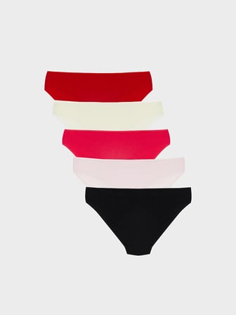 LCW DREAM Pembe Düz Bikini Külot 5'li
