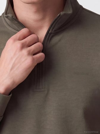 SOUTHBLUE Haki Dik Yaka Erkek Sweatshirt