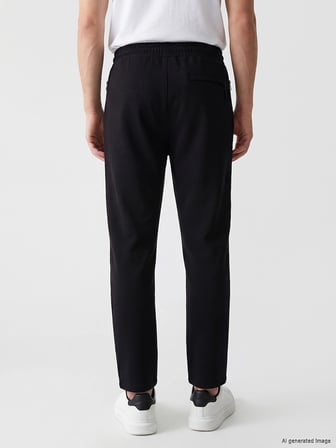 LCWAIKIKI Classic Siyah Regular Fit Erkek Eşofman Altı