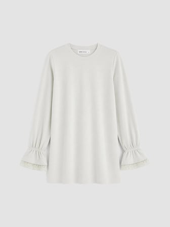 LCW EVERYDAY Gri Soft Touch Kadın Sweatshirt Tunik