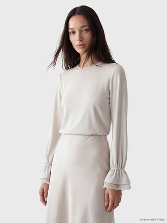 LCW EVERYDAY Gri Soft Touch Kadın Sweatshirt Tunik