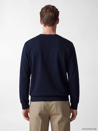 SOUTHBLUE Lacivert Bisiklet Yaka Erkek Sweatshirt