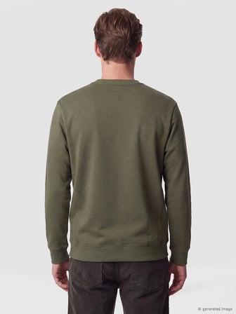 SOUTHBLUE Haki Bisiklet Yaka Erkek Sweatshirt