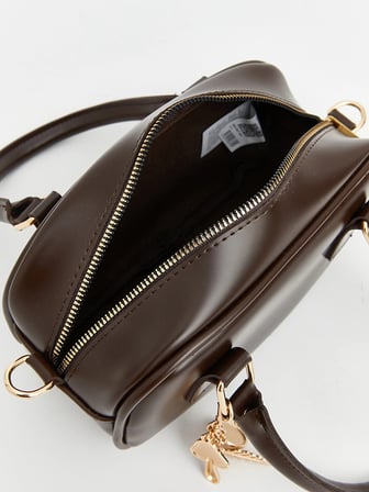 LCW ACCESSORIES Kahverengi Deri Görünümlü Kadın Omuz Çantası
