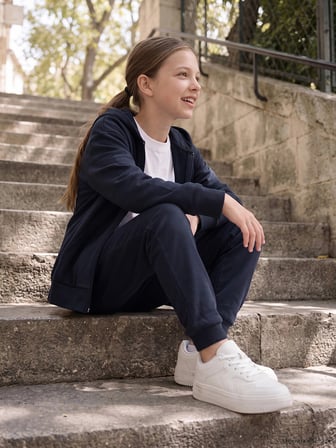 LCW Kids Lacivert Kız Çocuk Eşofman Takımı