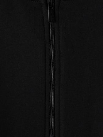LCW Kids Siyah Kapüşonlu Kalın Kız Çocuk Fermuarlı Sweatshirt