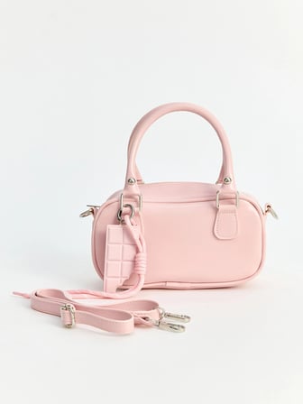 LCW ACCESSORIES Pembe Deri Görünümlü Kadın Omuz Çantası