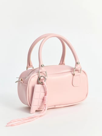 LCW ACCESSORIES Pembe Deri Görünümlü Kadın Omuz Çantası