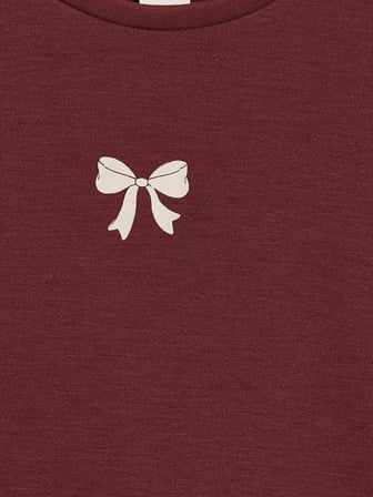 LCW Kids Bordo Kız Çocuk Soft Touch Sweatshirt