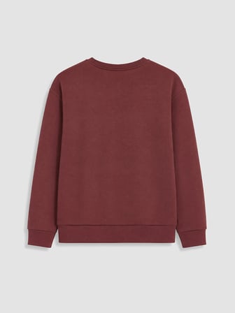 LCW Kids Bordo Kız Çocuk Soft Touch Sweatshirt