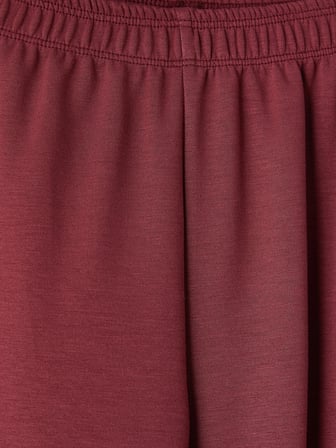 LCW Kids Bordo Şeritli Soft Touch Kız Çocuk Eşofman Altı