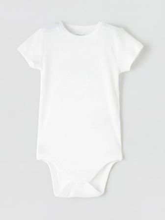 LCW baby Beyaz Erkek Bebek Çıtçıtlı Body 3'lü
