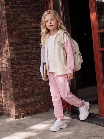 LCW Kids Pembe Kız Çocuk Jogger Eşofman Altı