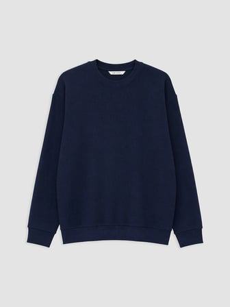 LCW Vision Lacivert Bisiklet Yaka Erkek Sweatshirt