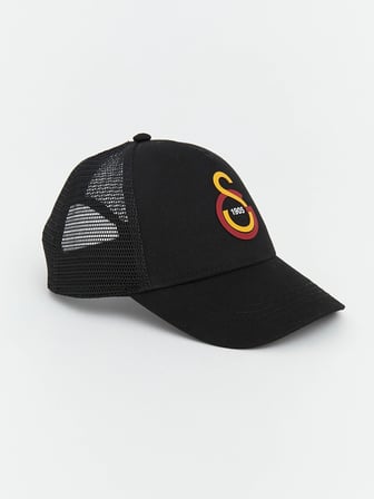 LCW ACCESSORIES Siyah Galatasaray Nakışlı Erkek Çocuk Kep Şapka