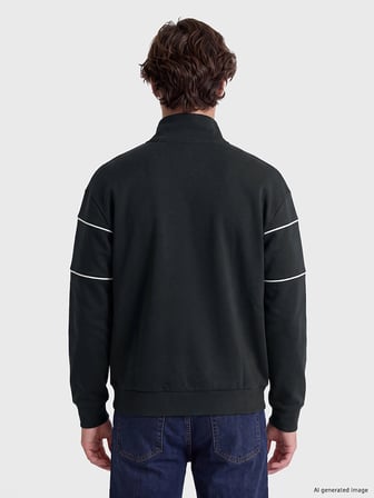 LCW Vision Yeşil Dik Yaka Erkek Kalın Sweatshirt