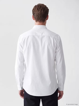 SOUTHBLUE Beyaz Regular Fit Oxford Erkek Gömlek