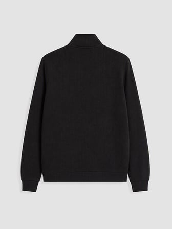 XSIDE Siyah Dik Yaka Erkek Fermuarlı Sweatshirt