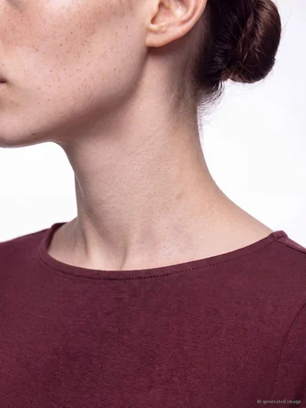 LCW Comfort Mürdüm Bisiklet Yaka Beli Kemerli Kloş Elbise