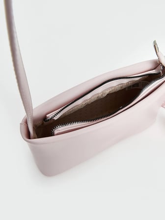 LCW ACCESSORIES Pembe Fular Aksesuarlı Deri Görünümlü Kadın Omuz Çantası