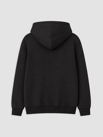 LCW Kids Siyah Kapüşonlu Erkek Çocuk Fermuarlı Sweatshirt
