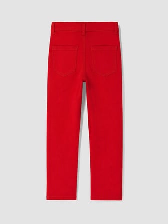 LCW Kids Kırmızı Regular Fit Erkek Çocuk Gabardin Pantolon