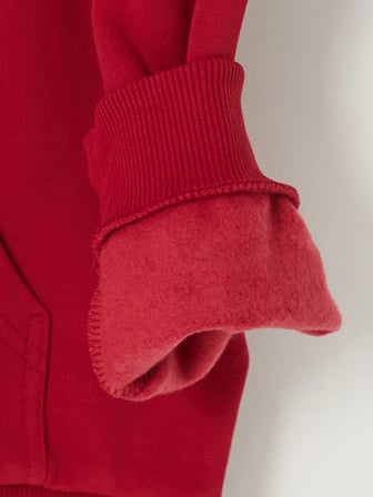LCW Kids Kırmızı Kapüşonlu Galatasaray Baskılı Erkek Çocuk Sweatshirt
