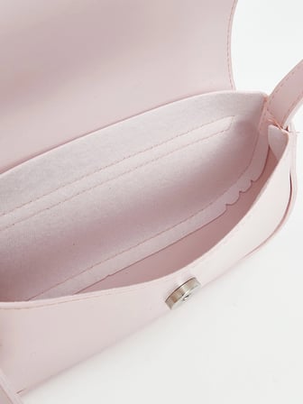 LCW ACCESSORIES Pembe Aksesuarlı Deri Görünümlü Kadın Omuz Çantası