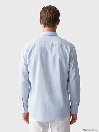 SOUTHBLUE Mavi Regular Fit Oxford Erkek Gömlek