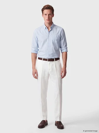 SOUTHBLUE Mavi Regular Fit Oxford Erkek Gömlek