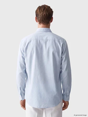 SOUTHBLUE Mavi Regular Fit Oxford Erkek Gömlek